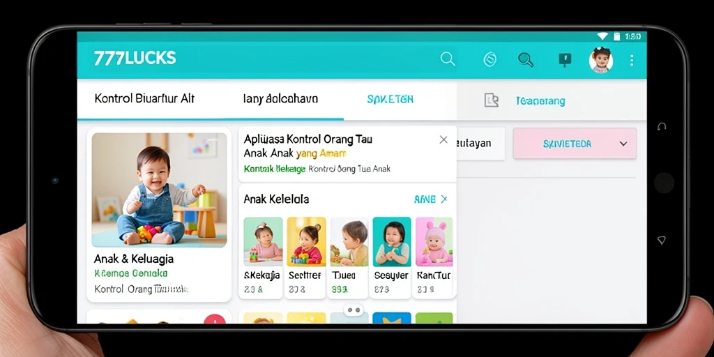 Antarmuka aplikasi 77LUCKS yang intuitif dan ramah pengguna.