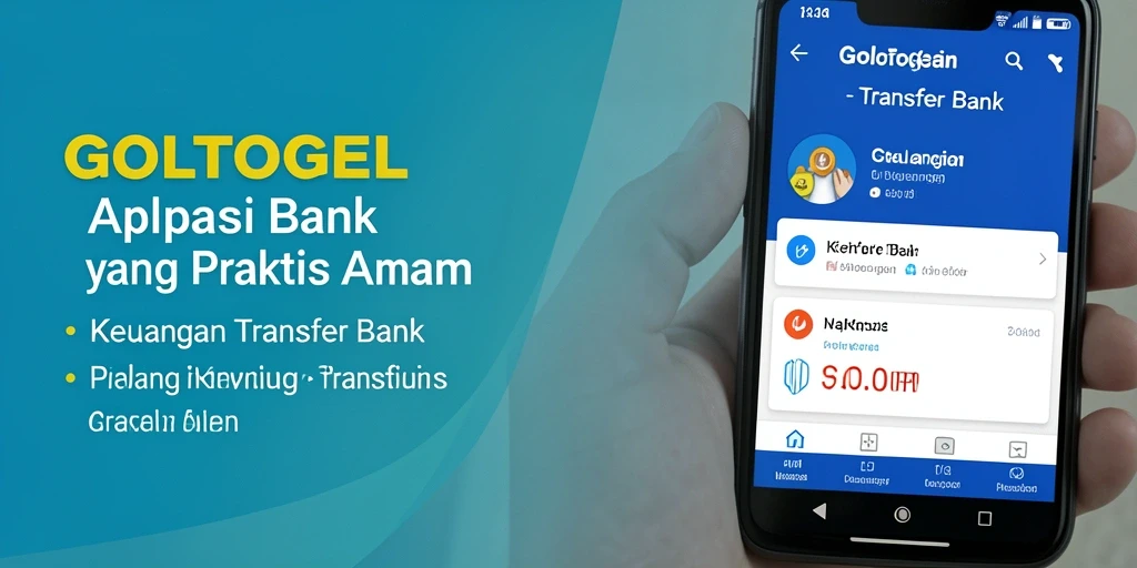 Tampilan antarmuka GOLTOGEL untuk Transfer Bank yang mudah digunakan.