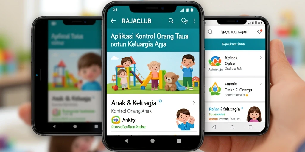 Tampilan antarmuka terbaru RAJACLUB untuk kontrol orang tua.