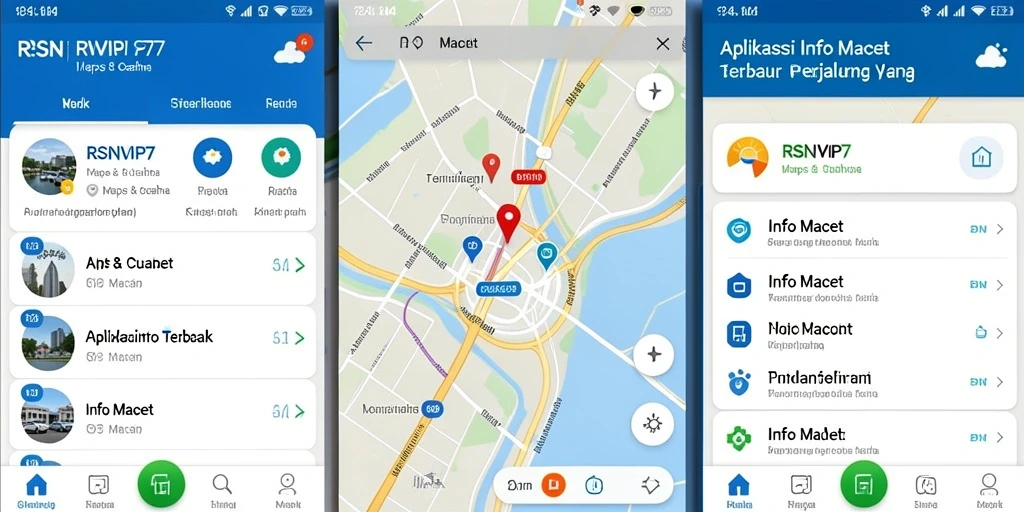 Tampilan antarmuka RSNVIP7 menunjukkan detail Info Macet yang jelas dan interaktif.