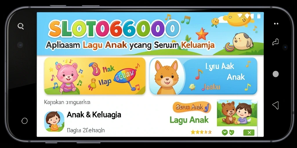 Antarmuka aplikasi SLOT6000 yang intuitif dan penuh warna untuk anak-anak.